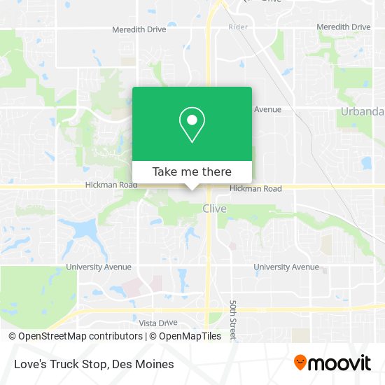 Mapa de Love's Truck Stop