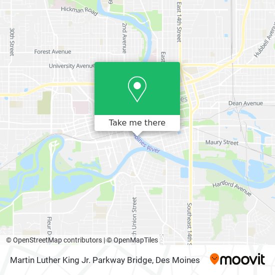 Martin Luther King Jr. Parkway Bridge map