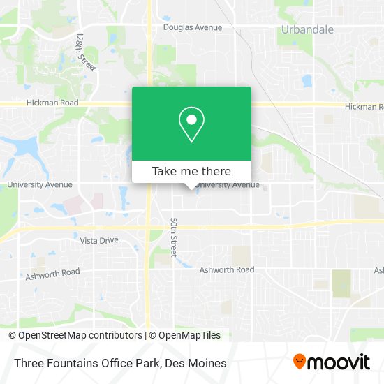 Mapa de Three Fountains Office Park