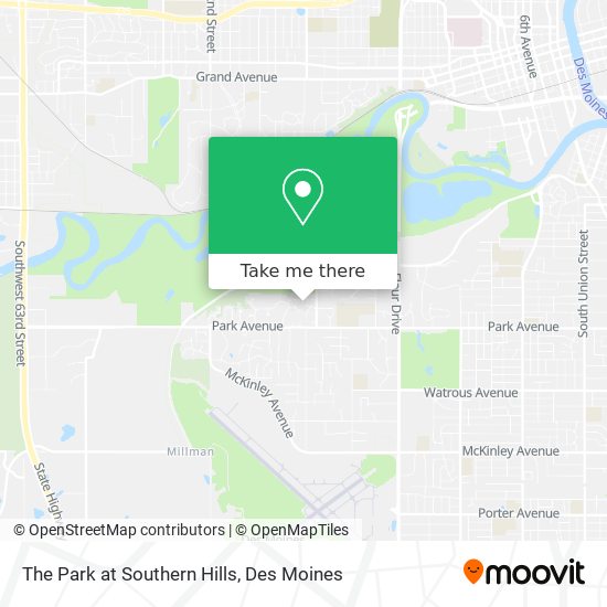 The Park at Southern Hills map
