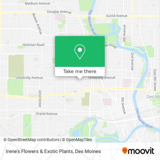 Mapa de Irene's Flowers & Exotic Plants