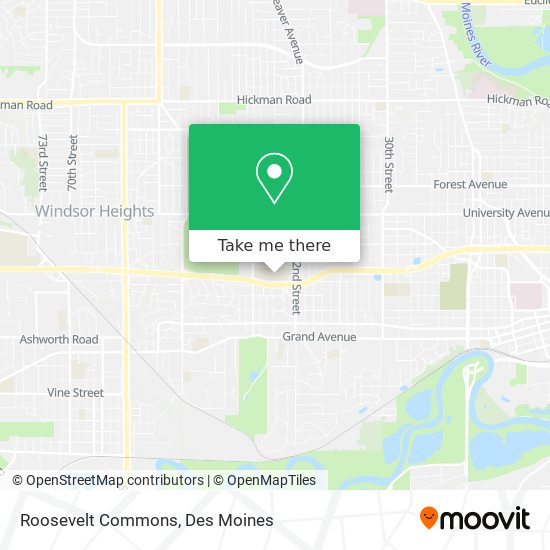 Mapa de Roosevelt Commons