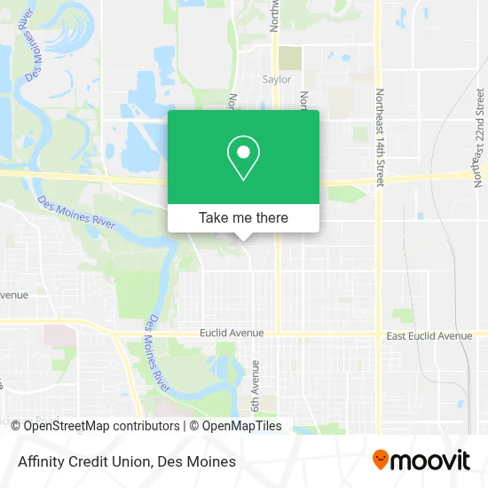Affinity Credit Union map