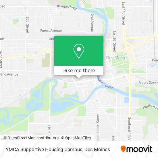 Mapa de YMCA Supportive Housing Campus
