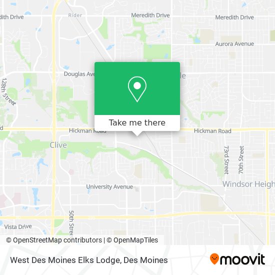 West Des Moines Elks Lodge map