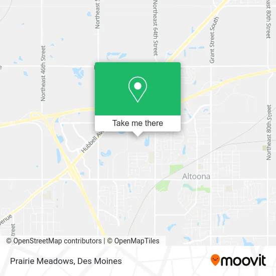 Prairie Meadows map