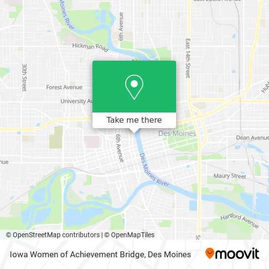 Mapa de Iowa Women of Achievement Bridge