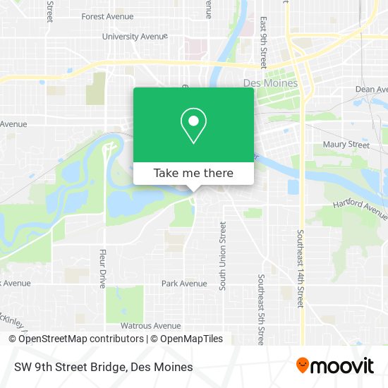 Mapa de SW 9th Street Bridge