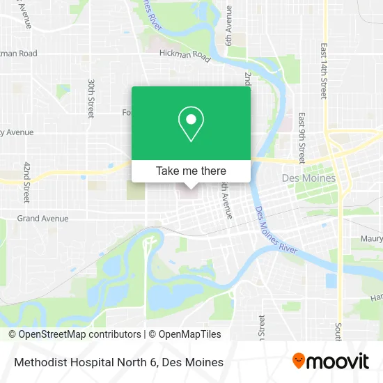Methodist Hospital North 6 map