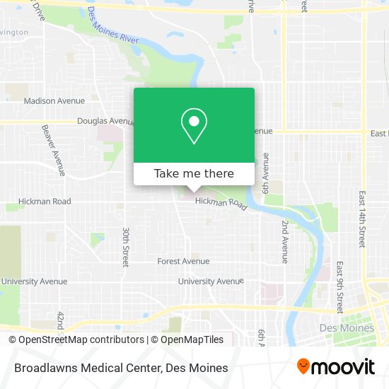 Broadlawns Medical Center map