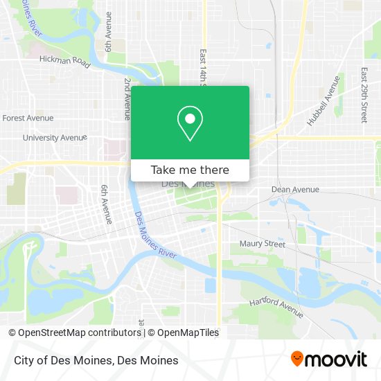 Mapa de City of Des Moines