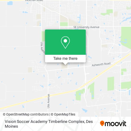 Mapa de Vision Soccer Academy Timberline Complex