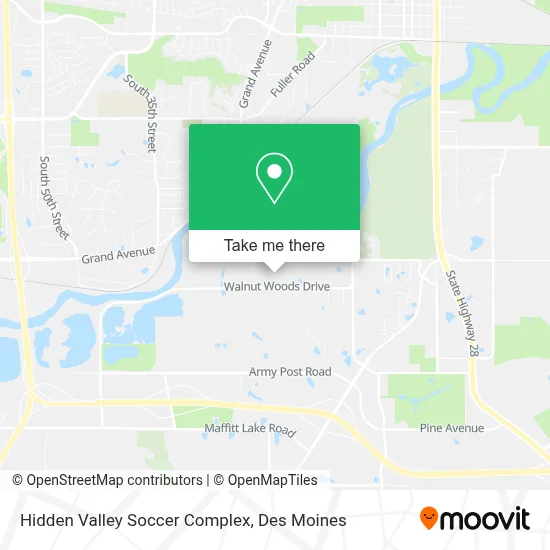 Hidden Valley Soccer Complex map