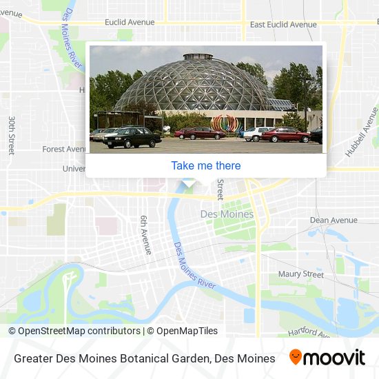 Greater Des Moines Botanical Garden map