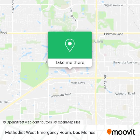 Mapa de Methodist West Emergency Room