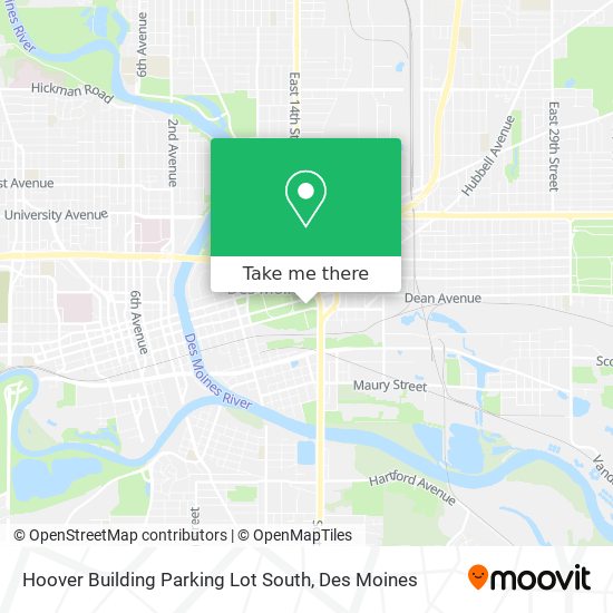 Hoover Building Parking Lot South map
