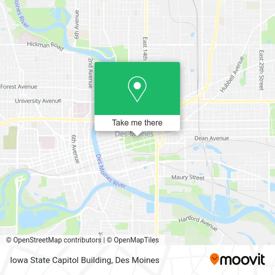 Mapa de Iowa State Capitol Building