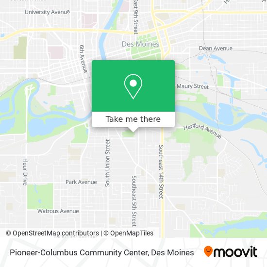 Pioneer-Columbus Community Center map