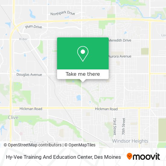 Hy-Vee Training And Education Center map