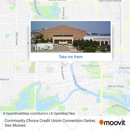 Community Choice Credit Union Convention Center map