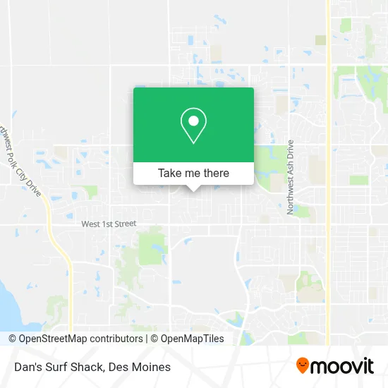 Dan's Surf Shack map