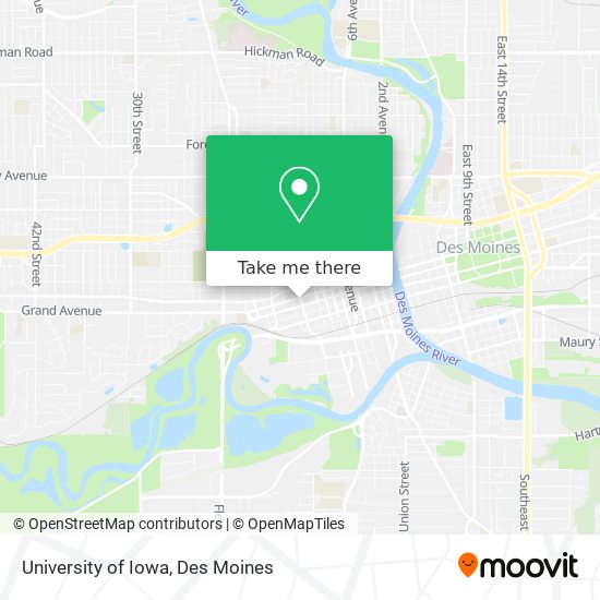 University of Iowa map