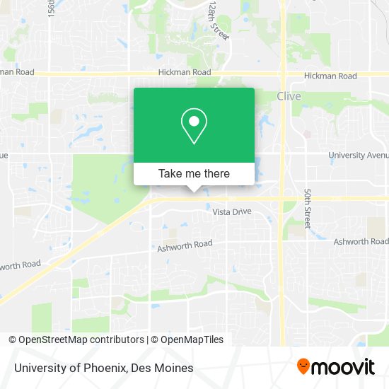 University of Phoenix map