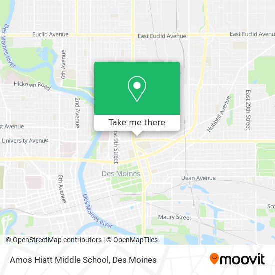 Amos Hiatt Middle School map