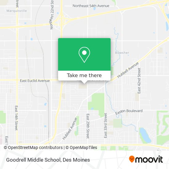 Goodrell Middle School map