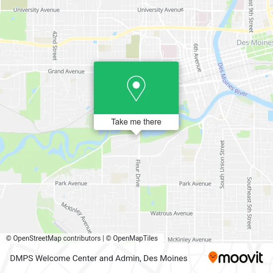 Mapa de DMPS Welcome Center and Admin