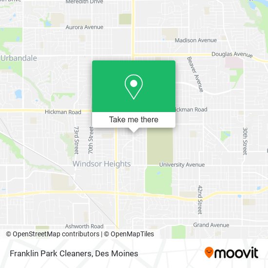 Franklin Park Cleaners map