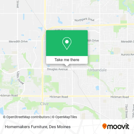 Homemakers Furniture map