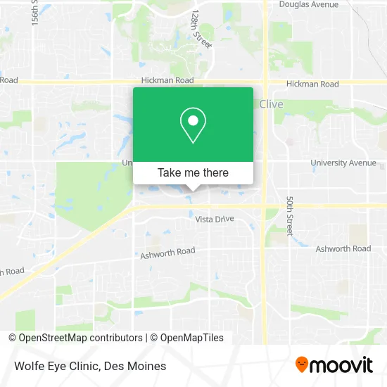 Wolfe Eye Clinic map