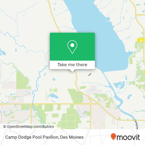 Camp Dodge Pool Pavilion map