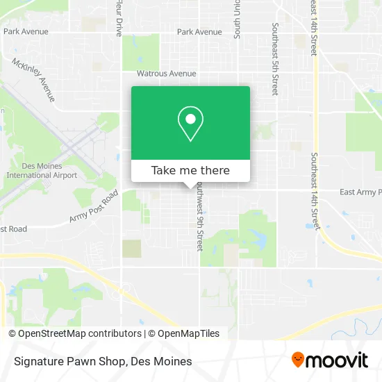 Mapa de Signature Pawn Shop