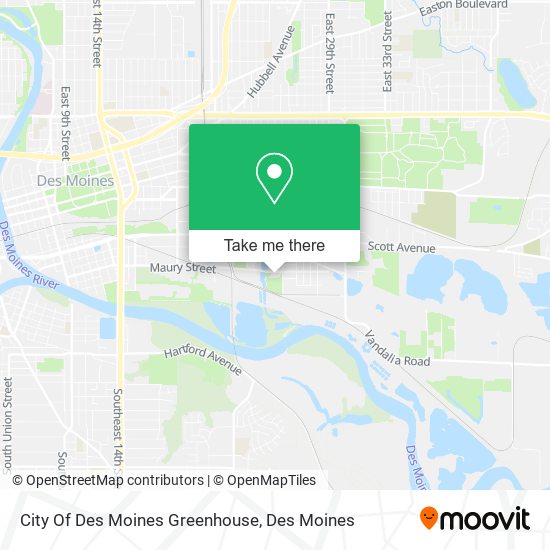 City Of Des Moines Greenhouse map