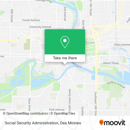 Social Security Administration map