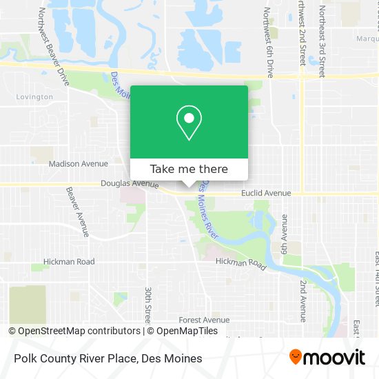 Polk County River Place map