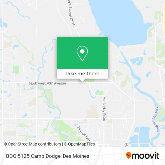 Mapa de BOQ 5125 Camp Dodge