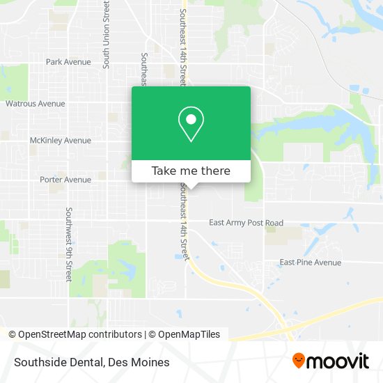 Southside Dental map