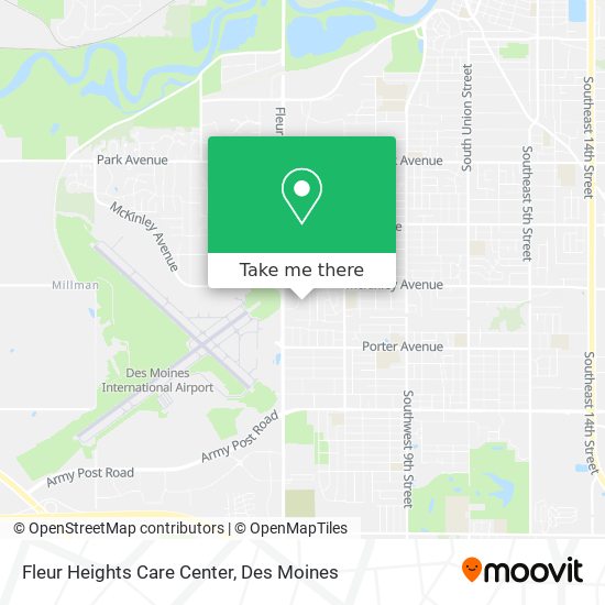 Fleur Heights Care Center map