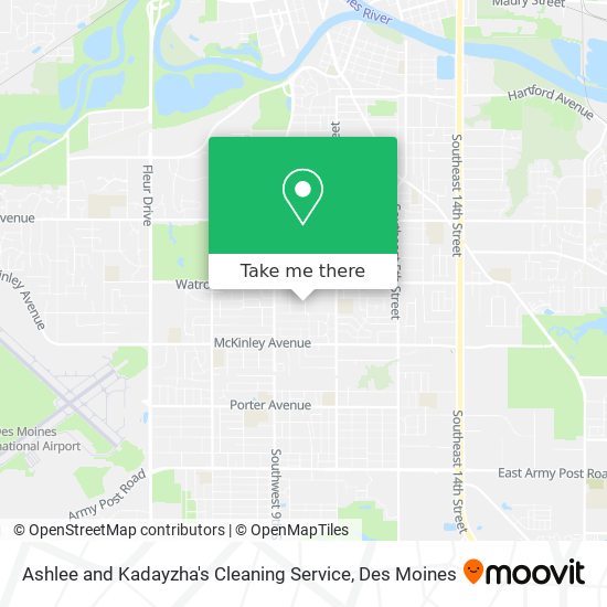Ashlee and Kadayzha's Cleaning Service map