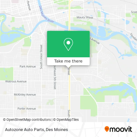 Autozone Auto Parts map