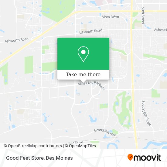 Good Feet Store map