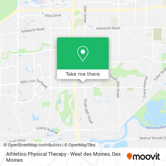 Athletico Physical Therapy - West des Moines map