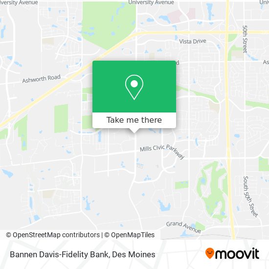 Mapa de Bannen Davis-Fidelity Bank