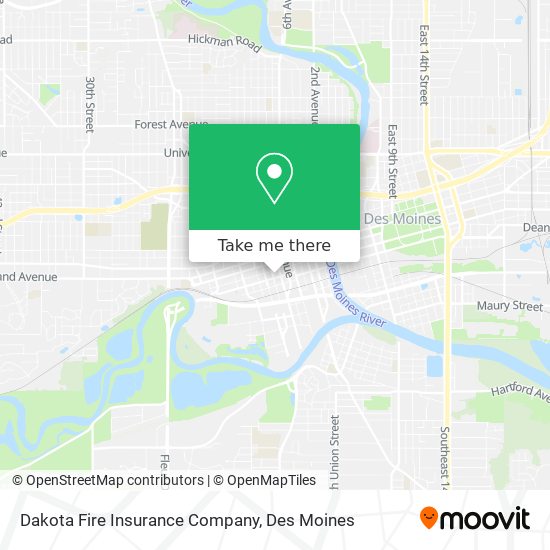 Mapa de Dakota Fire Insurance Company