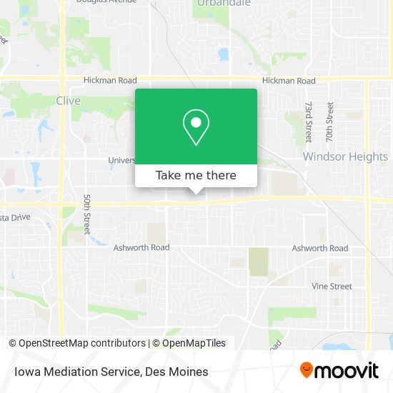 Iowa Mediation Service map