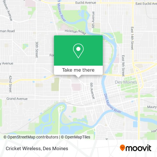 Mapa de Cricket Wireless