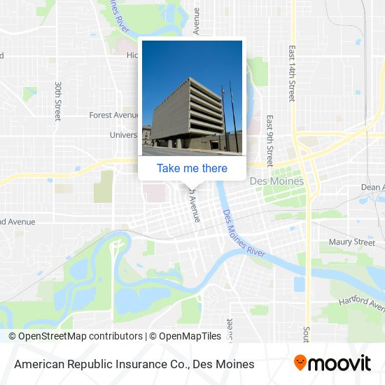 American Republic Insurance Co. map